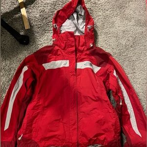 Red Women’s northface snow/rain jacket